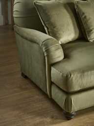 Vollen Three Seater Sofa - Burnt Orange Velvet - thumbnail 2