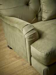 Vollen Three Seater Sofa - Burnt Orange Velvet - thumbnail 3