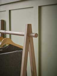 Oak Clothes Rail - thumbnail 2