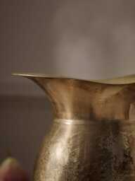 Golden Metal Jug Vase - thumbnail 2