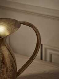 Golden Metal Jug Vase - thumbnail 3
