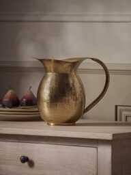 Golden Metal Jug Vase