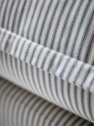 Umea Two Seater Sofa - Soft Eau De Nil Wide Cotton Stripe - thumbnail 2