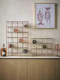 Large Iron Wine Rack - Grey - thumbnail 5