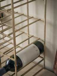 Large Iron Wine Rack - Grey - thumbnail 3