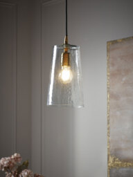 Hammered Glass Cone Pendant - thumbnail 2