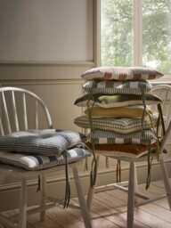Cotton Seat Pad - Ochre Stripe - thumbnail 5