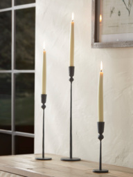 Matte Black Dinner Candle Holder - Medium - thumbnail 5