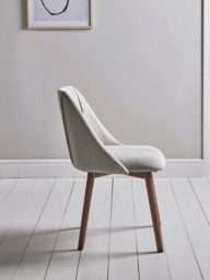 Two Upholstered Dining Chairs - Stone - thumbnail 2