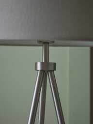 Brushed Silver Tripod Floor Lamp - thumbnail 5