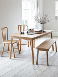 Bergen Oak Dining Table - Natural - thumbnail 1