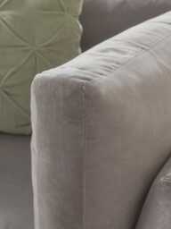 Dinan Loveseat - Midnight Blue Cotton Stripe - thumbnail 2