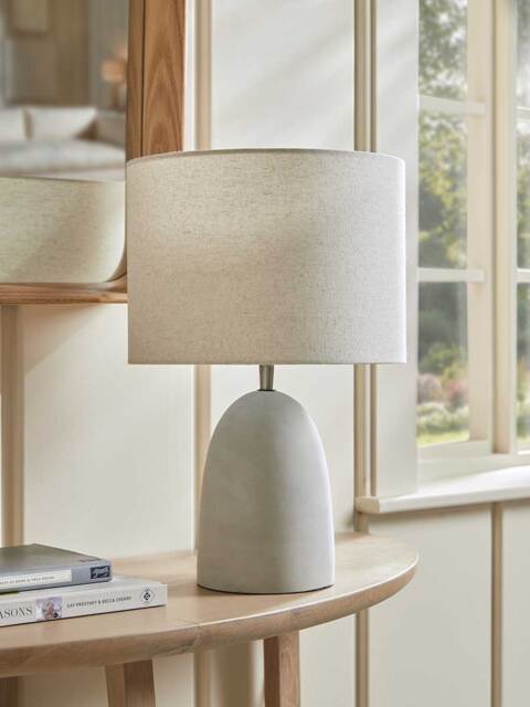 Tapered Concrete Table Lamp - image 1