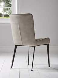 Two Soft Grey Dining Chairs - thumbnail 2