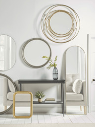 Slim Frame Oval Mirror - Soft Gold - thumbnail 2