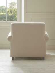 Visby Armchair - Warm Sand Wide Cotton Stripe - thumbnail 5
