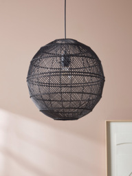Black Rattan Pendant