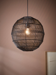 Black Rattan Pendant - thumbnail 2