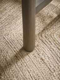 French Blue Striped Stool - thumbnail 4