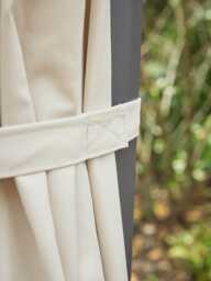 The Ultimate Square Light Up Cantilever Parasol Set - Champagne - thumbnail 5