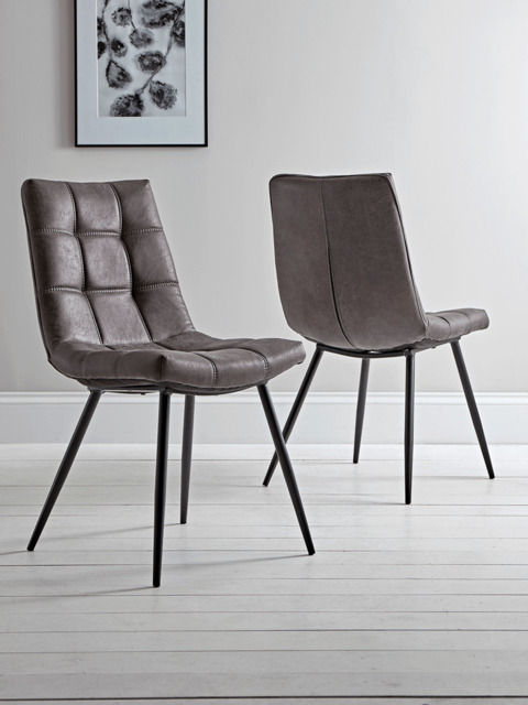 Two Soho Dining Chairs - Carbon - image 1