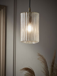 Herringbone Glass Pendant - Column - thumbnail 2