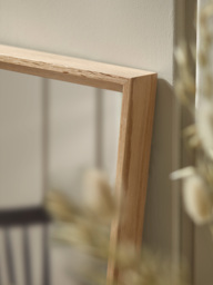 Oak Deep Framed Mirror - Rectangle - thumbnail 2