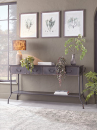 Industrial Iron Console Table - thumbnail 4
