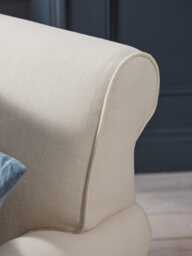 Annecy Armchair - Delicate Rose Opulent Cotton Velvet - thumbnail 2