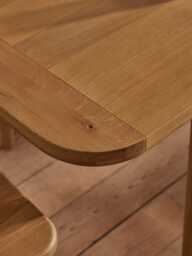 Weathered Oak Extendable Rectangle Dining Table - 6 to 8 Seater - thumbnail 5