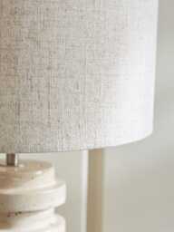 Ribbed Travertine Table Lamp - thumbnail 5