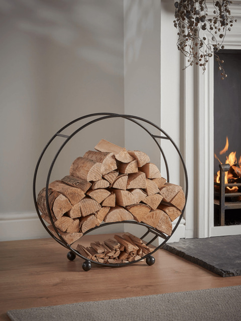 Round Log and Kindling Holder - image 1