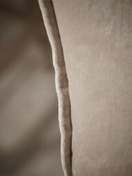 Velvet & Cotton Linen Square Cushion Cover - Putty - thumbnail 3
