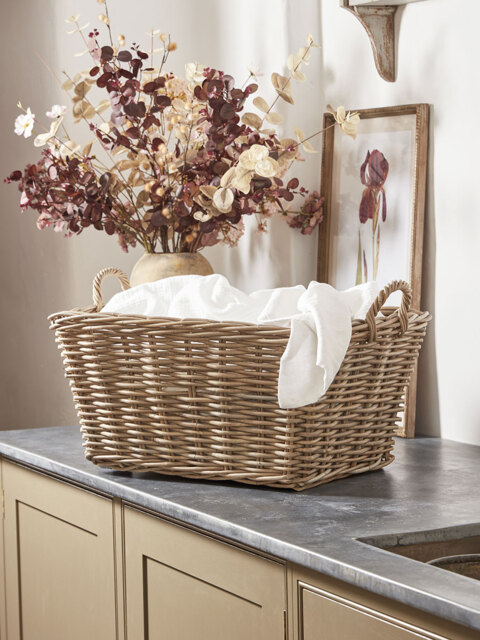 Rattan Rectangular Basket - image 1