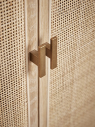 Arched Wicker Display Cabinet - thumbnail 5