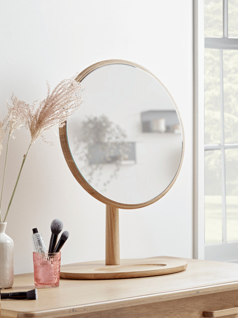 Bergen Oak Dressing Table Mirror - image 1