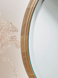 Bergen Oak Dressing Table Mirror - thumbnail 3