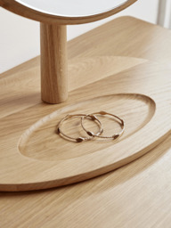 Bergen Oak Dressing Table Mirror - thumbnail 4