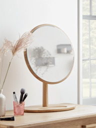 Bergen Oak Dressing Table Mirror - thumbnail 1