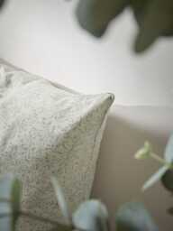 Indira Hand Block Printed Cushion Cover - Dusky Sage - thumbnail 3
