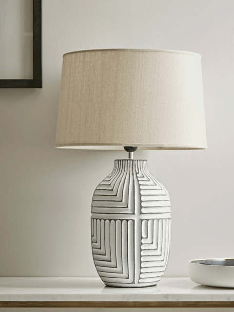Textured Abstract Table Lamp - image 1