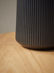Ribbed Table Lamp - Black - thumbnail 3