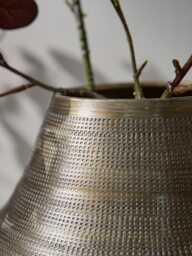 Suki Hammered Metal Vase - thumbnail 3