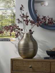 Suki Hammered Metal Vase - thumbnail 1