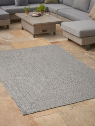 Indoor Outdoor Rectangular Rug - Grey - Large