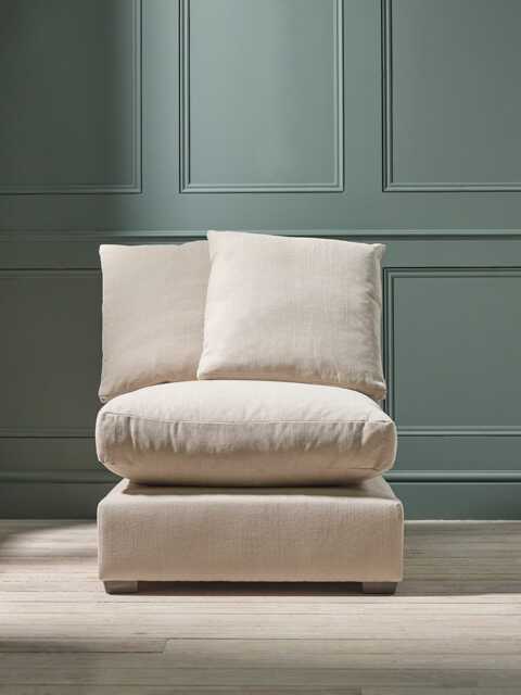 Lyon Single Seat Module - Agave Opulent Cotton Velvet - image 1