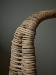 Tall Rattan Log Holder - thumbnail 2