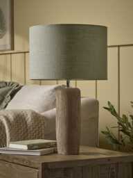Tall Wooden Sage Table Lamp - thumbnail 1