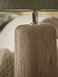Tall Wooden Sage Table Lamp - thumbnail 4