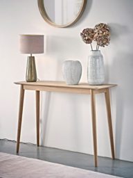 Chevron Oak Console Table - thumbnail 1